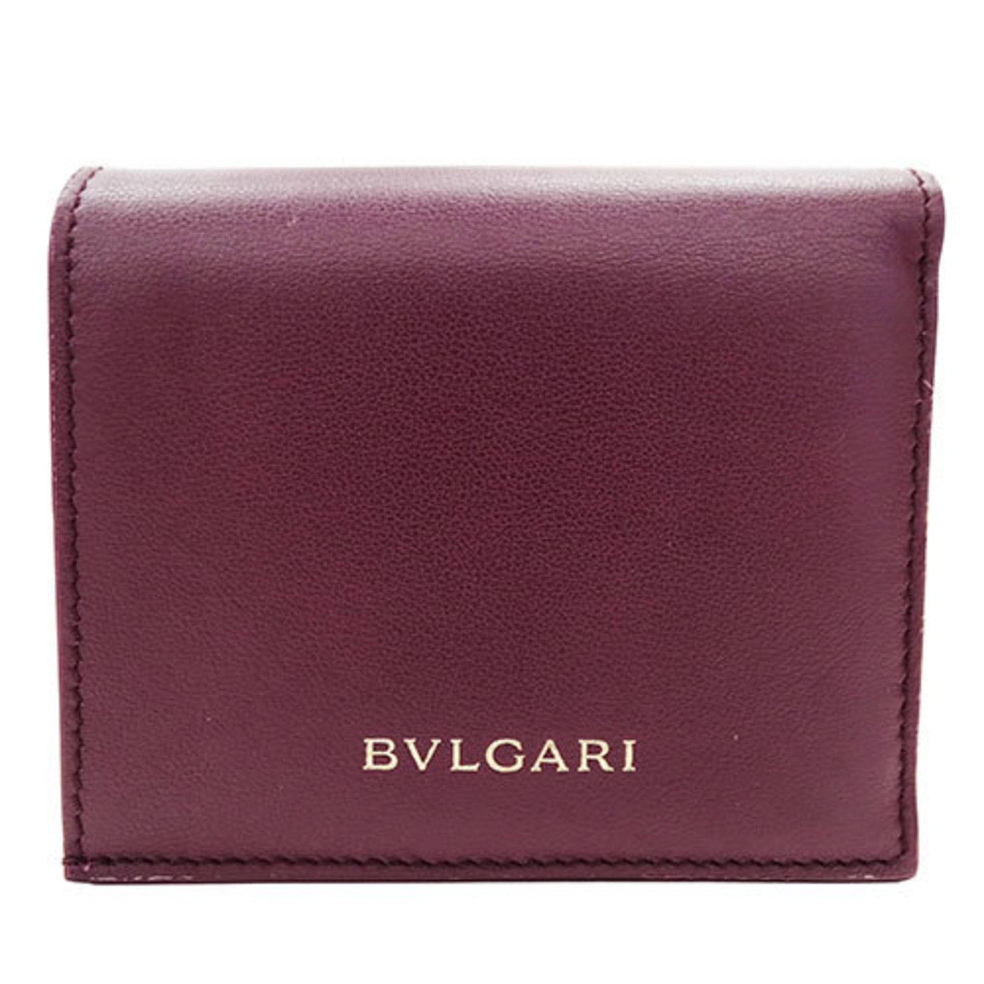 BVLGARI Women's Wallet, Serpenti Leather, Bordeaux, Snake Pattern