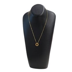 CELINE Necklace for Women 750YG K18YG 1P Diamond D0.03 Circle Yellow Gold Polished