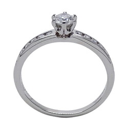 Tiffany & Co. Women's Ring, PT950, Diamond, D0.31, Channel Setting, Half Eternity, Platinum, Size 15, Polished