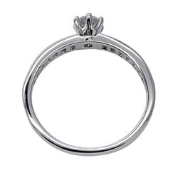 Tiffany & Co. Women's Ring, PT950, Diamond, D0.31, Channel Setting, Half Eternity, Platinum, Size 15, Polished