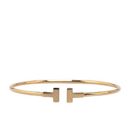 Tiffany T Narrow Wire Bracelet, 18K Yellow Gold, Women's, TIFFANY&Co.