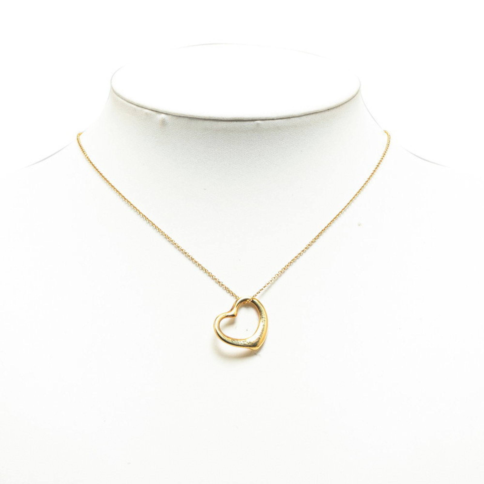 Tiffany Heart Necklace K18YG Yellow Gold Ladies TIFFANY&Co.