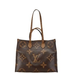 Louis Vuitton Monogram Reverse On the Go MM Handbag Shoulder Bag M44576 Brown PVC Leather Women's LOUIS VUITTON