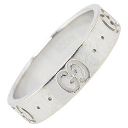 Gucci GG Icon Ring White Gold 750 Women's GUCCI