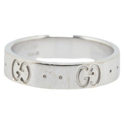 Gucci GG Icon Ring White Gold 750 Women's GUCCI