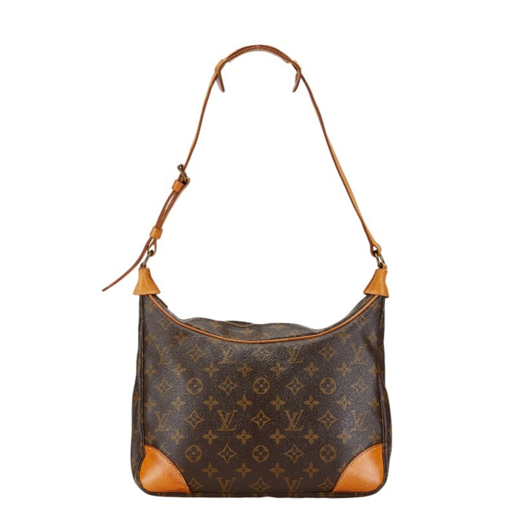 Louis Vuitton Monogram Boulogne 30 Bag M51265 Brown PVC Leather Women's LOUIS VUITTON