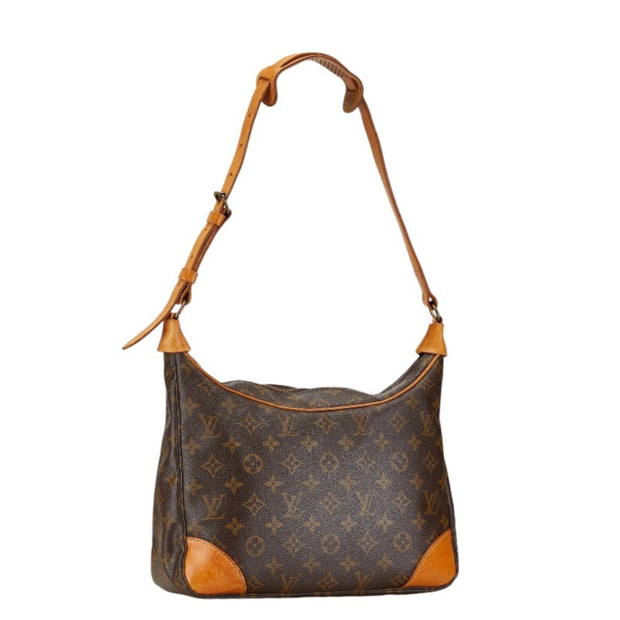 Louis Vuitton Monogram Boulogne 30 Bag M51265 Brown PVC Leather Women's LOUIS VUITTON