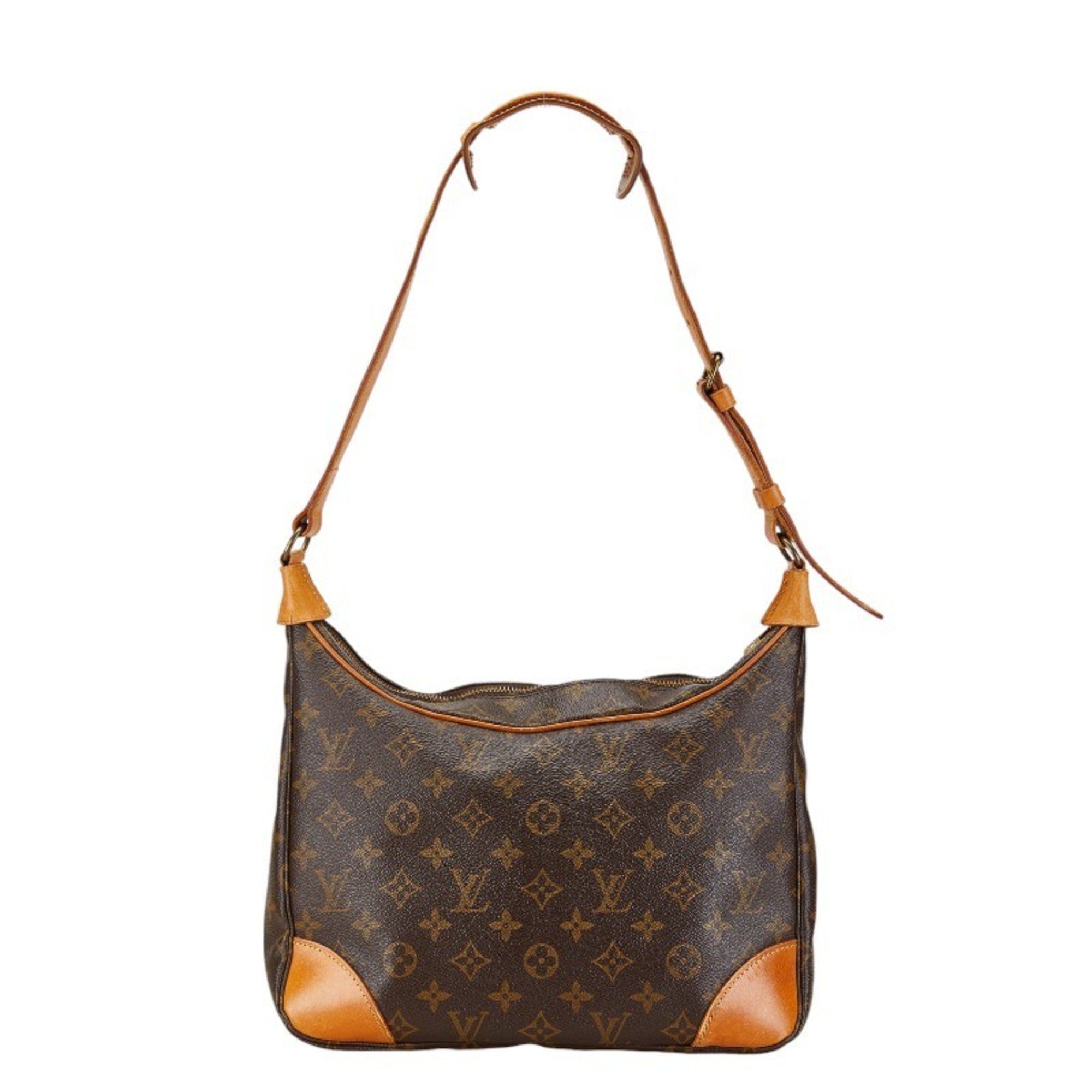 Louis Vuitton Monogram Boulogne 30 Bag M51265 Brown PVC Leather Women's LOUIS VUITTON