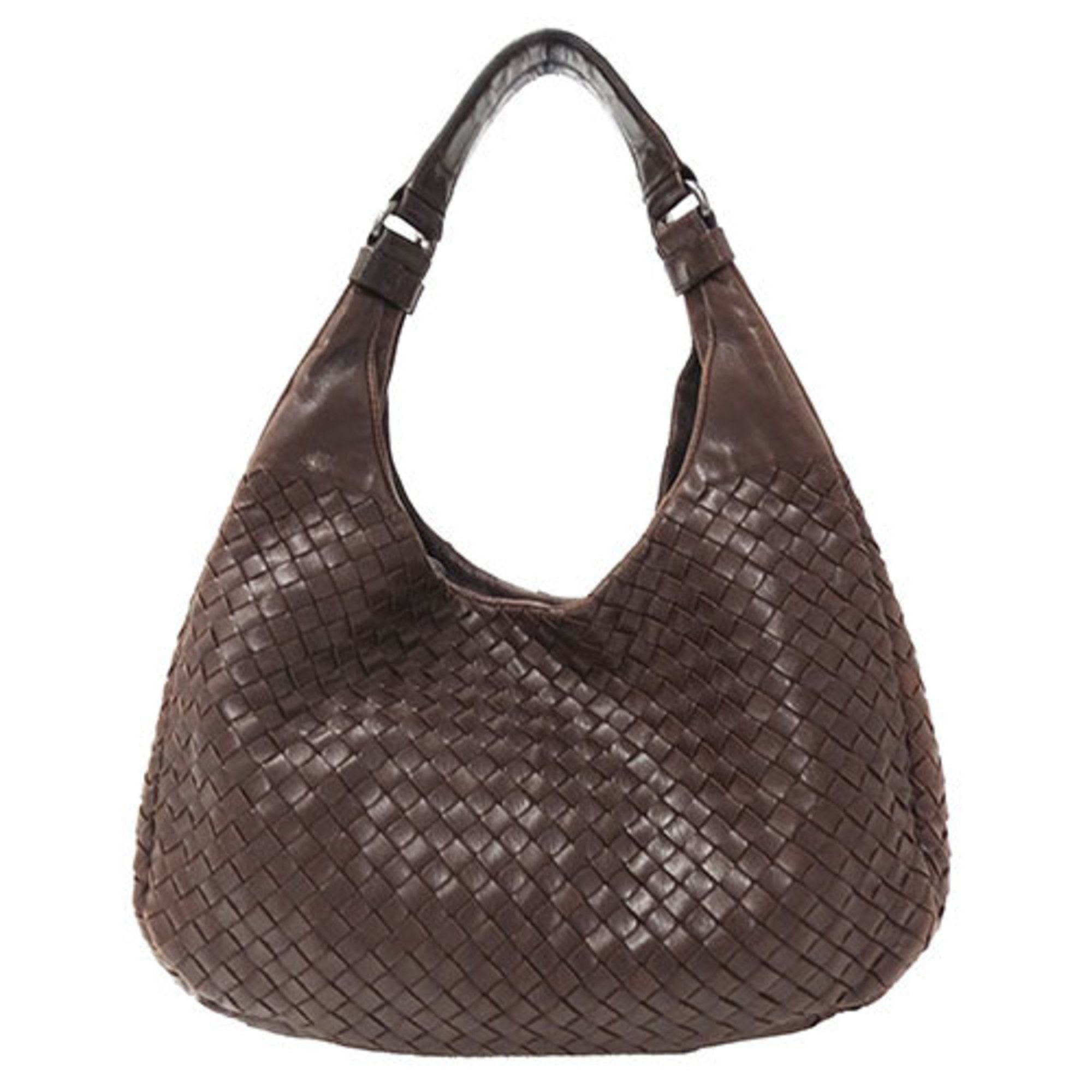 Bottega Veneta Women's Shoulder Bag Leather Intrecciato Brown