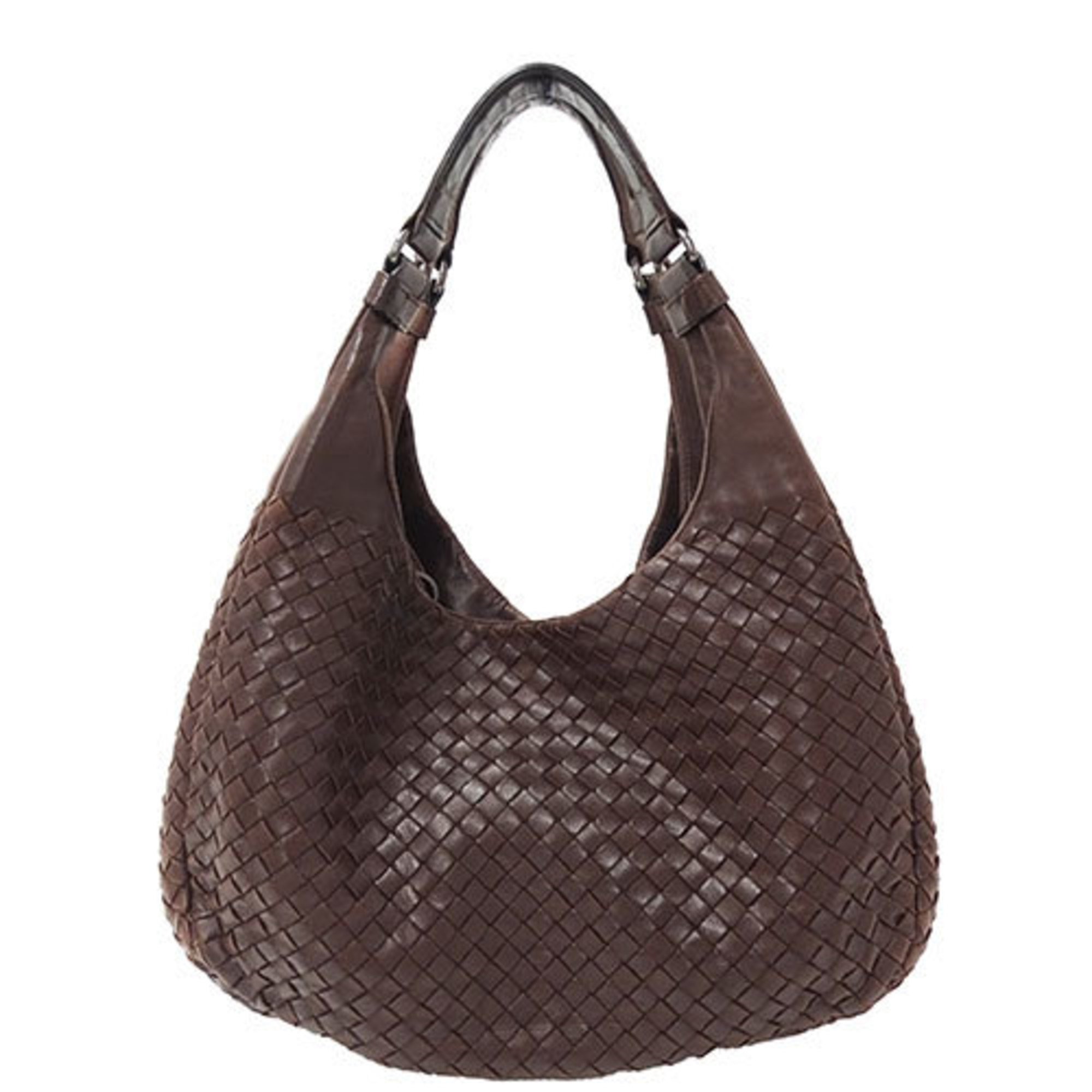 Bottega Veneta Women's Shoulder Bag Leather Intrecciato Brown