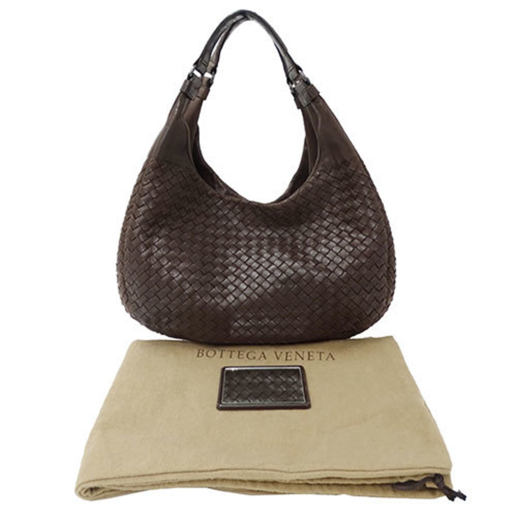 Bottega Veneta Women's Shoulder Bag Leather Intrecciato Brown