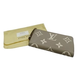 Louis Vuitton LOUIS VUITTON Wallet Bicolor Monogram Empreinte Women's Men's Long Zippy Tourterelle Creme M69794 SP4240