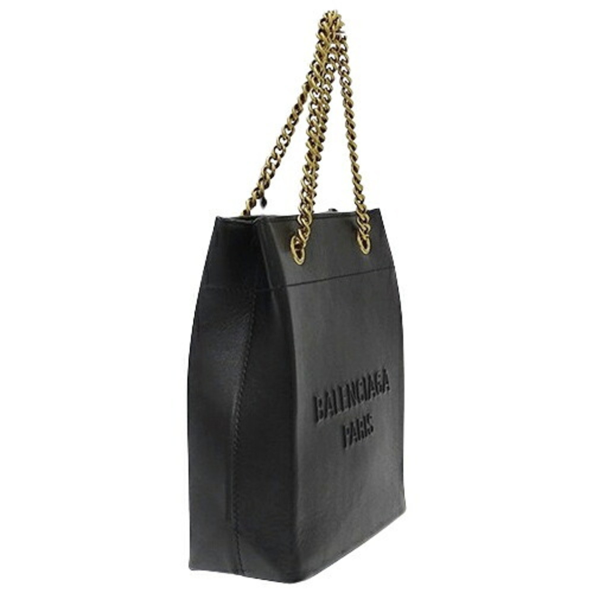 BALENCIAGA Women's Handbag Shoulder Bag 2way Leather Black 772235 Chain Tote