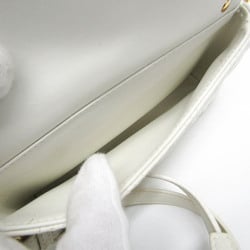 Christian Dior Cannage/Lady Dior S5125UWHC Women's Leather Pouch,Shoulder Bag White