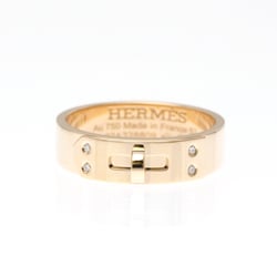 Hermes Kelly Ring PM Diamond Pink Gold (18K) Fashion Diamond Band Ring Pink Gold