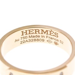 Hermes Kelly Ring PM Diamond Pink Gold (18K) Fashion Diamond Band Ring Pink Gold