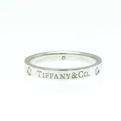 Tiffany Flat Band Ring Platinum Fashion Diamond Band Ring Carat/0.07 Silver