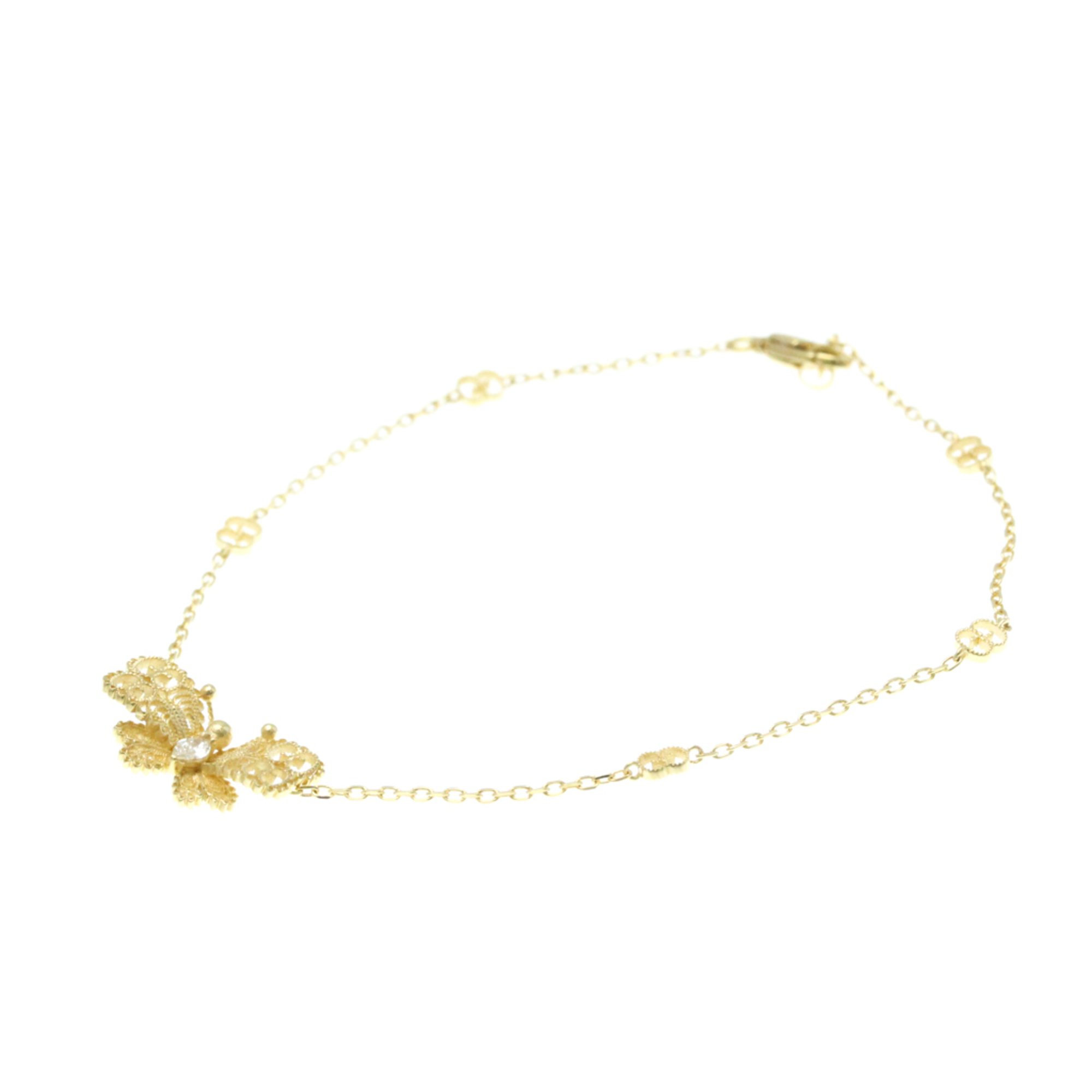 Gucci Butterfly Diamond Bracelet Yellow Gold (18K) Diamond Bracelet Gold