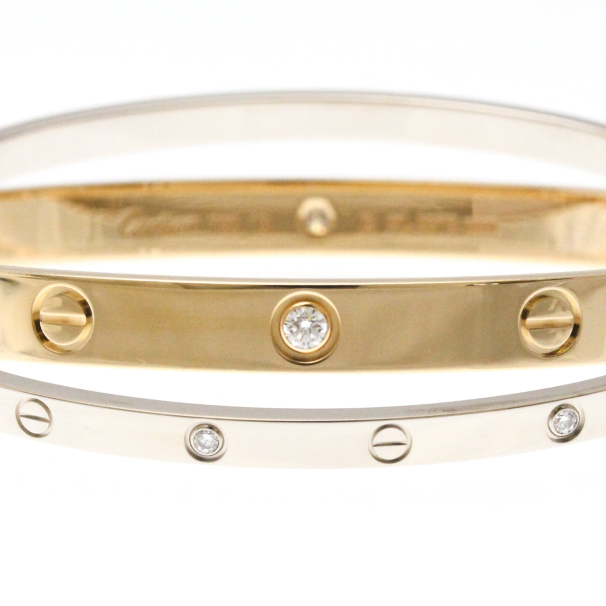 Cartier Love Bracelet Diamond Pink Gold (18K),White Gold (18K) Diamond Bangle Pink Gold,Silver