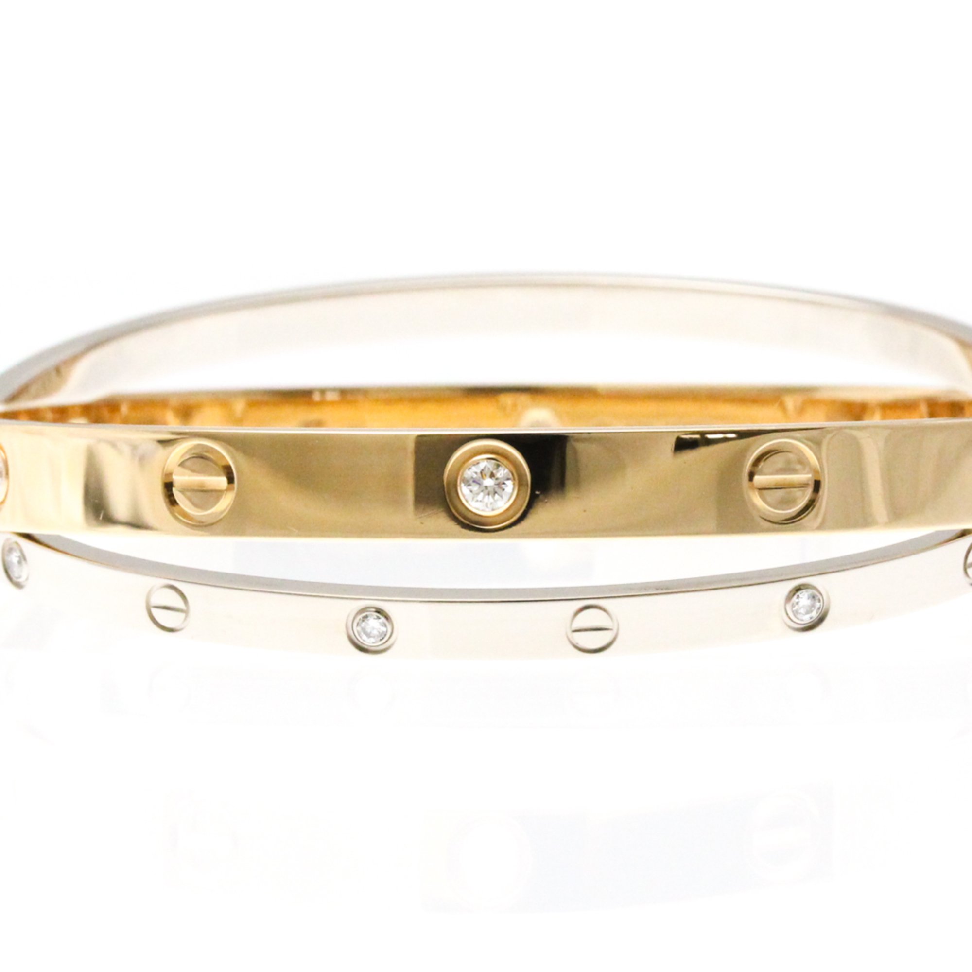 Cartier Love Bracelet Diamond Pink Gold (18K),White Gold (18K) Diamond Bangle Pink Gold,Silver