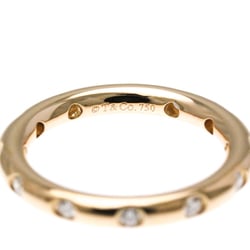 Tiffany Bezel Diamond Ring Pink Gold (18K) Fashion Diamond Band Ring Pink Gold