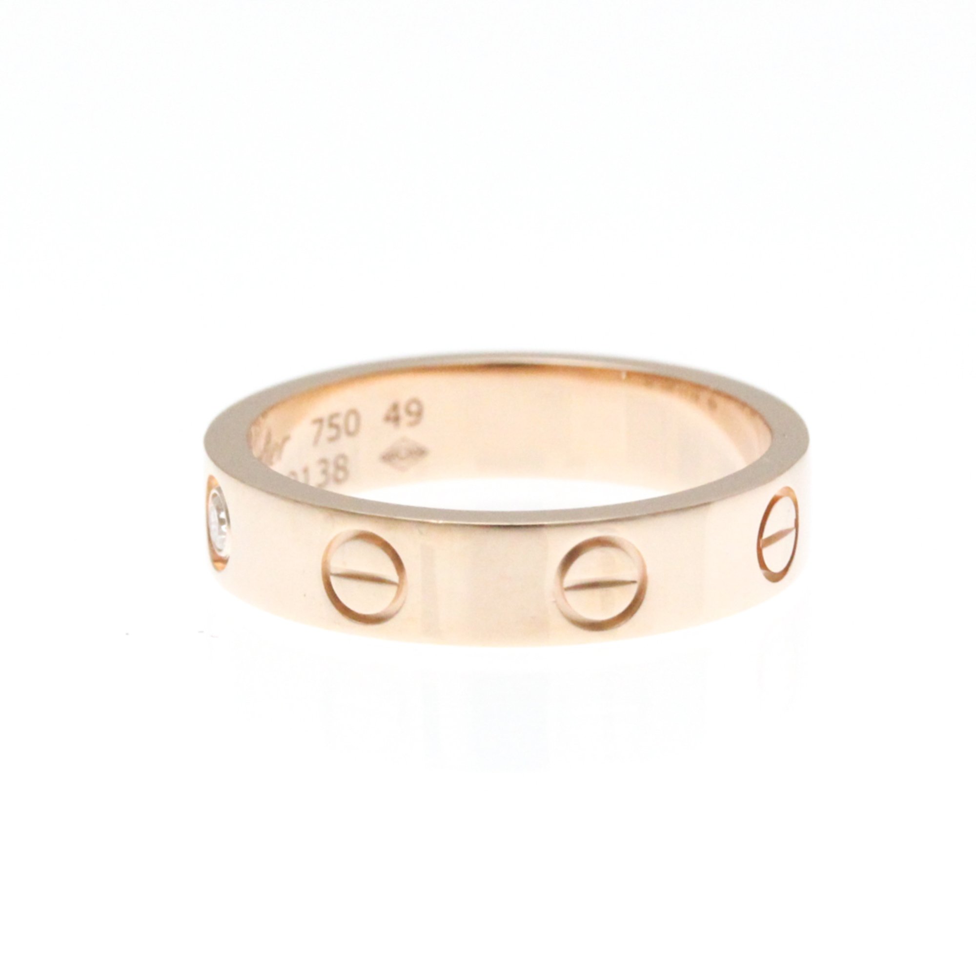 Cartier Love B4050749 Pink Gold (18K) Fashion Diamond Band Ring Carat/0.02 Pink Gold