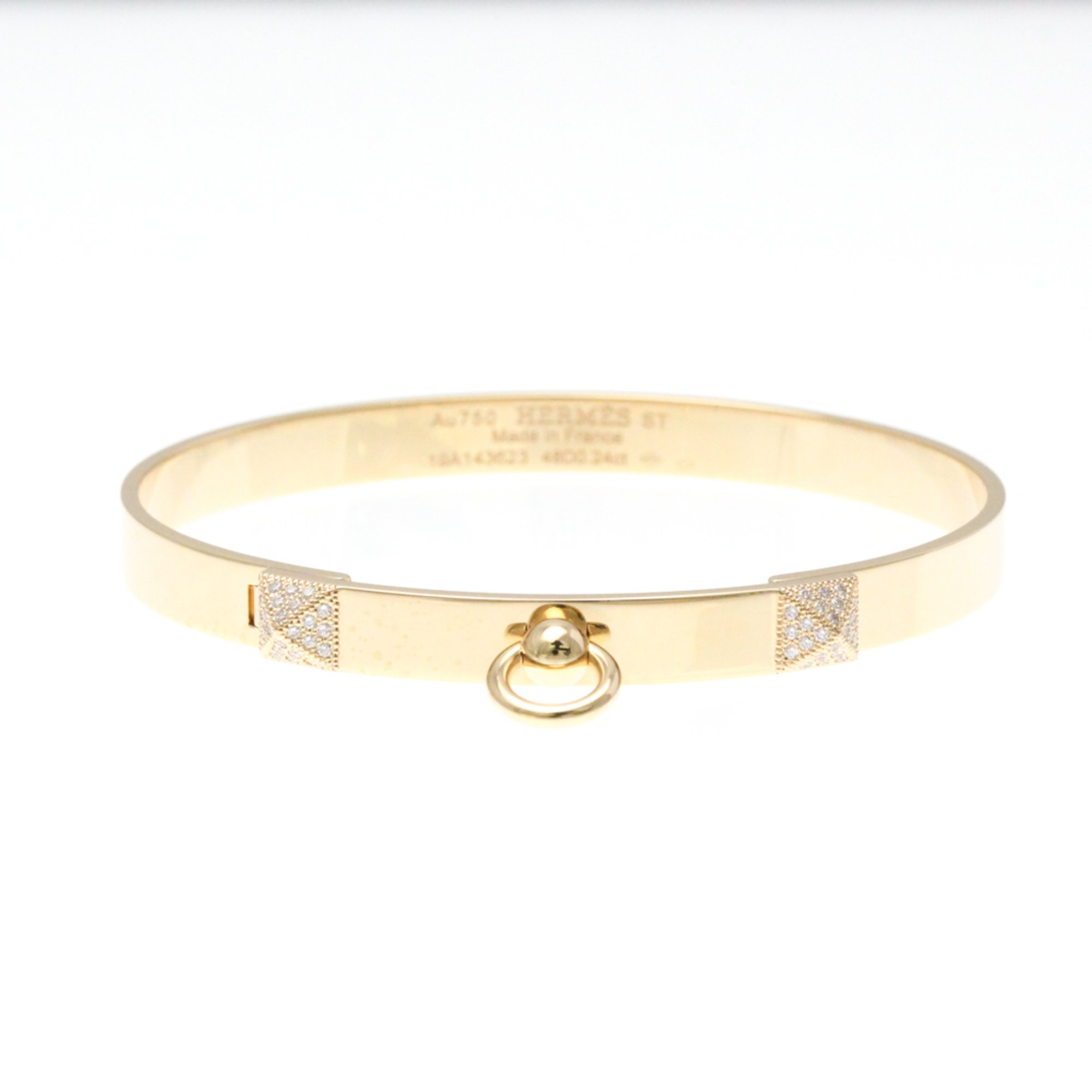 Hermes Collier De Chien PM Diamond Bangle Pink Gold (18K) Diamond Bangle Carat/0.24 Pink Gold