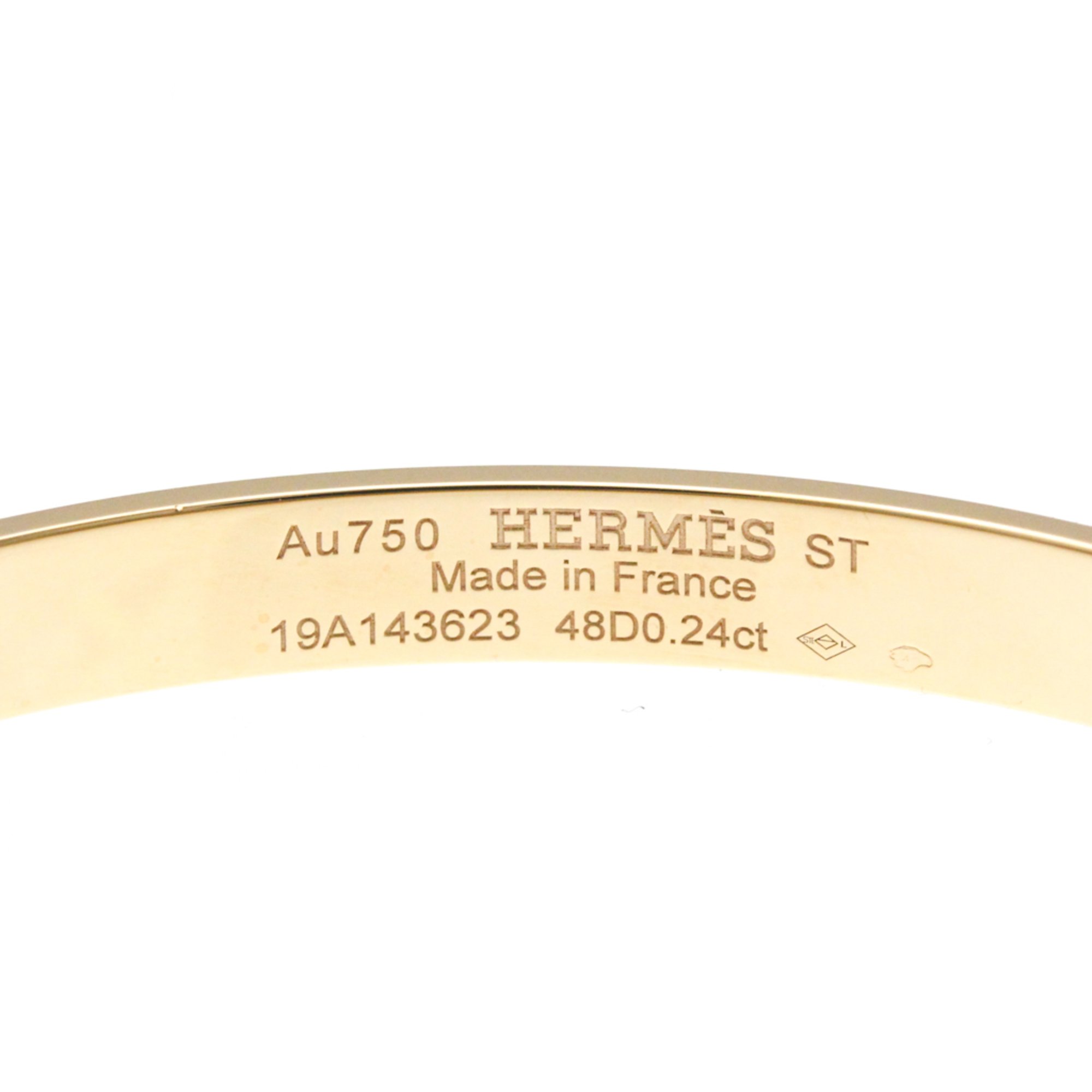 Hermes Collier De Chien PM Diamond Bangle Pink Gold (18K) Diamond Bangle Carat/0.24 Pink Gold