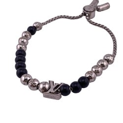 LOUIS VUITTON M00512 Bracelet Beads Monogram Silver Men's