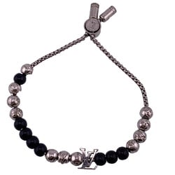 LOUIS VUITTON M00512 Bracelet Beads Monogram Silver Men's