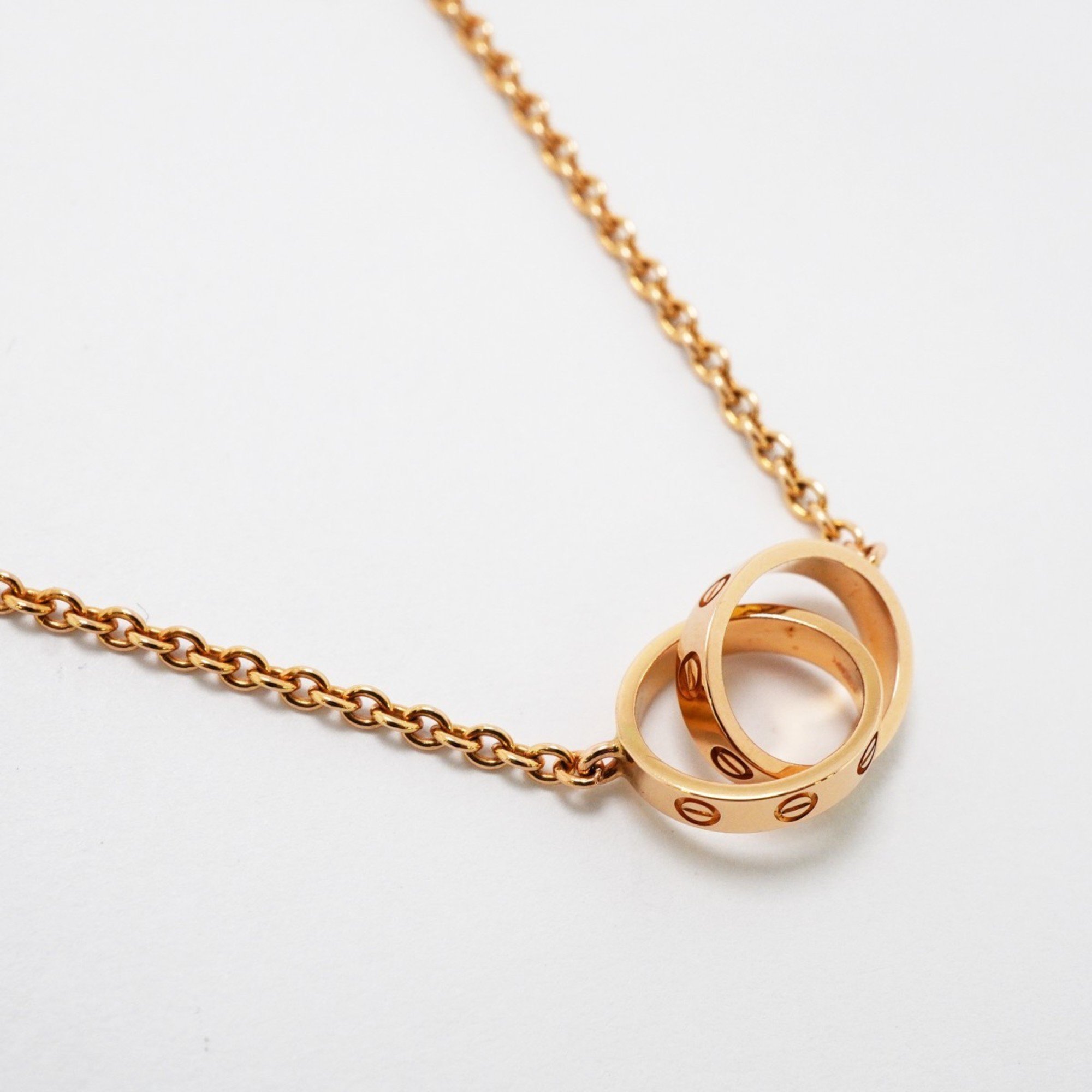 Cartier Necklace Baby Love K18PG Pink Gold Ladies