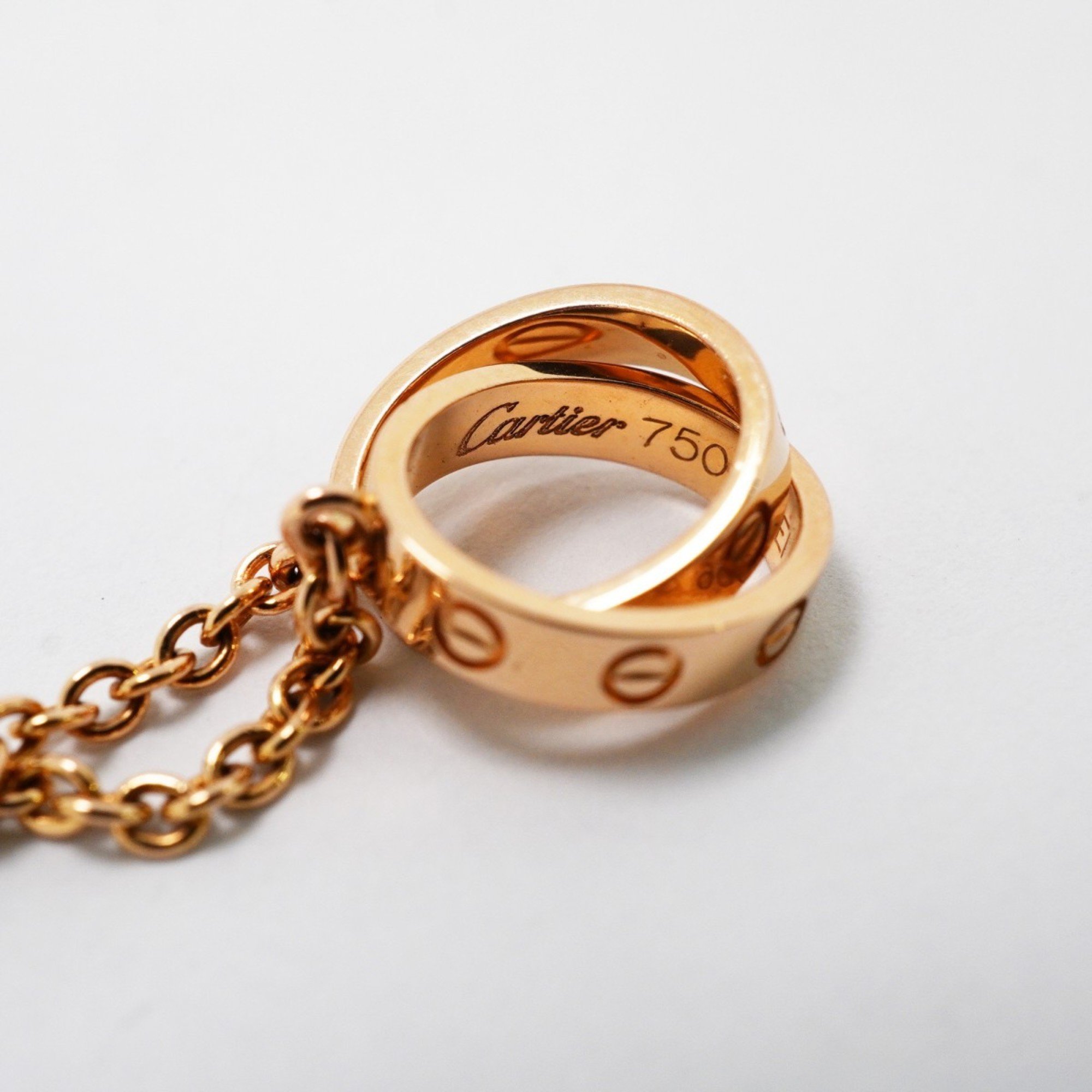 Cartier Necklace Baby Love K18PG Pink Gold Ladies