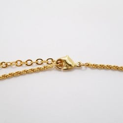 Christian Dior Necklace Emblem Circle GP Plated Gold for Women