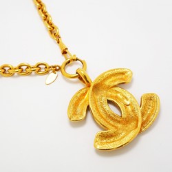 Chanel Necklace Coco Mark Matelasse GP Plated Gold Ladies