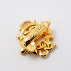 Christian Dior Earrings Emblem GP Plated Gold Ladies