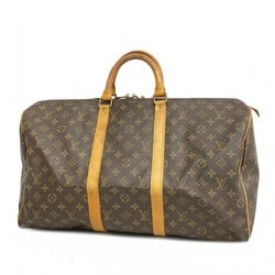 Louis Vuitton Boston Bag Monogram Keepall 50 M41426 Brown Men's Women's