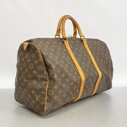 Louis Vuitton Boston Bag Monogram Keepall 50 M41426 Brown Men's Women's