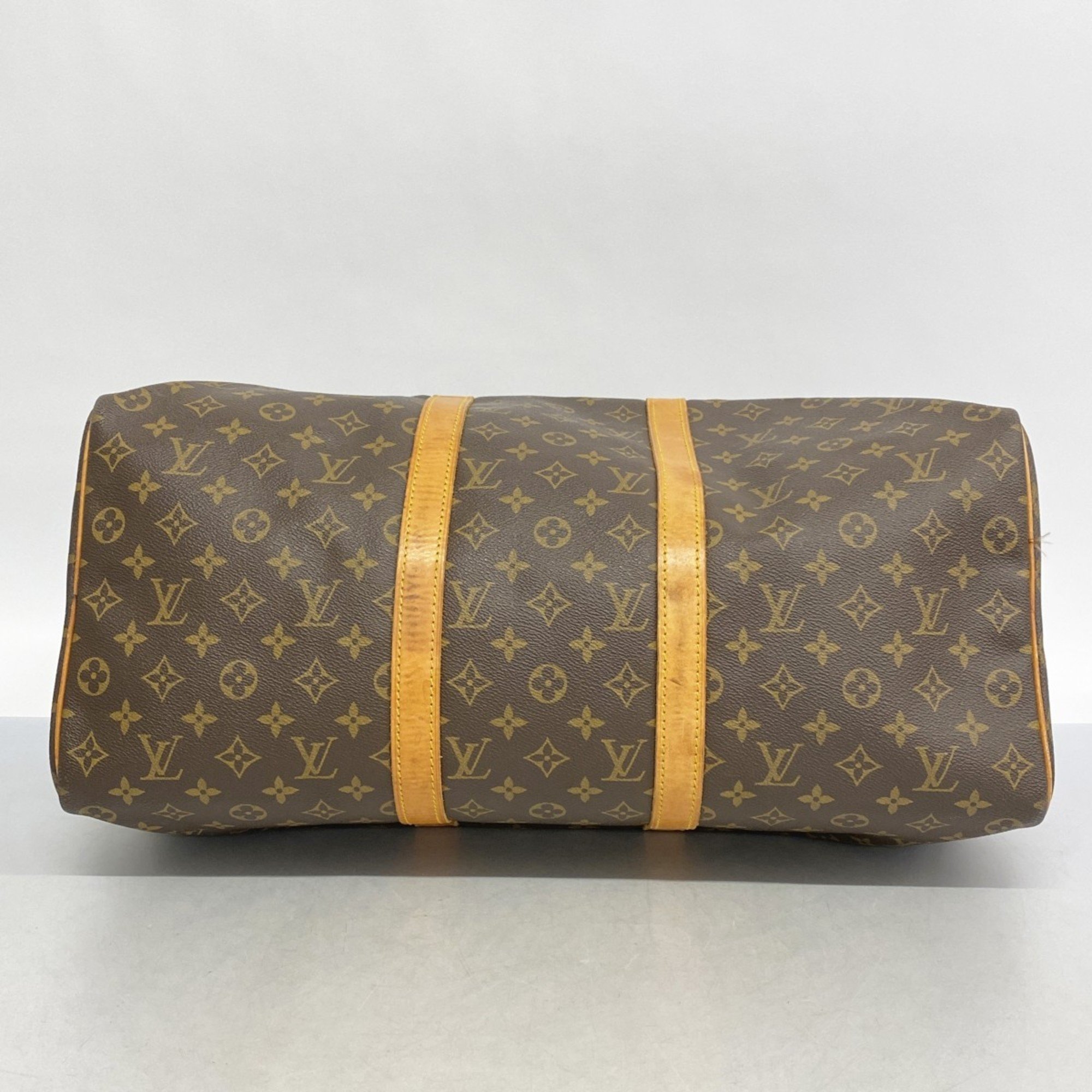 Louis Vuitton Boston Bag Monogram Keepall 50 M41426 Brown Men's Women's