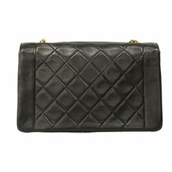 Chanel Shoulder Bag Diana Chain Lambskin Black Women's