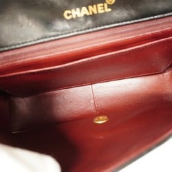 Chanel Shoulder Bag Diana Chain Lambskin Black Women's