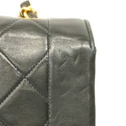 Chanel Shoulder Bag Diana Chain Lambskin Black Women's