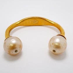 Chanel Bangle Fake Pearl GP Plated Gold Ladies