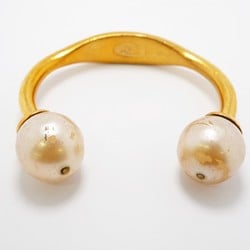 Chanel Bangle Fake Pearl GP Plated Gold Ladies