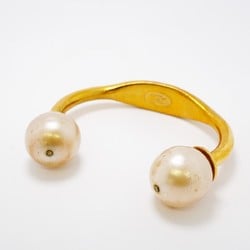 Chanel Bangle Fake Pearl GP Plated Gold Ladies