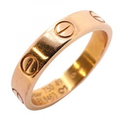 Cartier Ring Love K18PG Pink Gold #49 Ladies