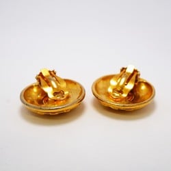 Chanel Earrings Coco Mark Circle GP Plated Gold Ladies