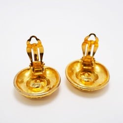 Chanel Earrings Coco Mark Circle GP Plated Gold Ladies