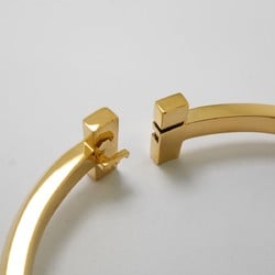 Tiffany Bangle T One Wide Hinge K18YG Yellow Gold Ladies