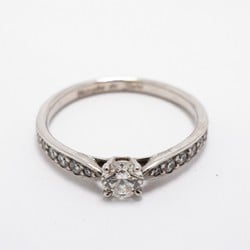 Tiffany Ring Harmony Diamond Pt950 Platinum 0.22ct Size 7.5 Ladies