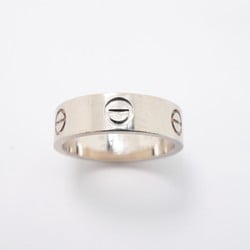 Cartier Ring Love K18WG White Gold #53 Ladies